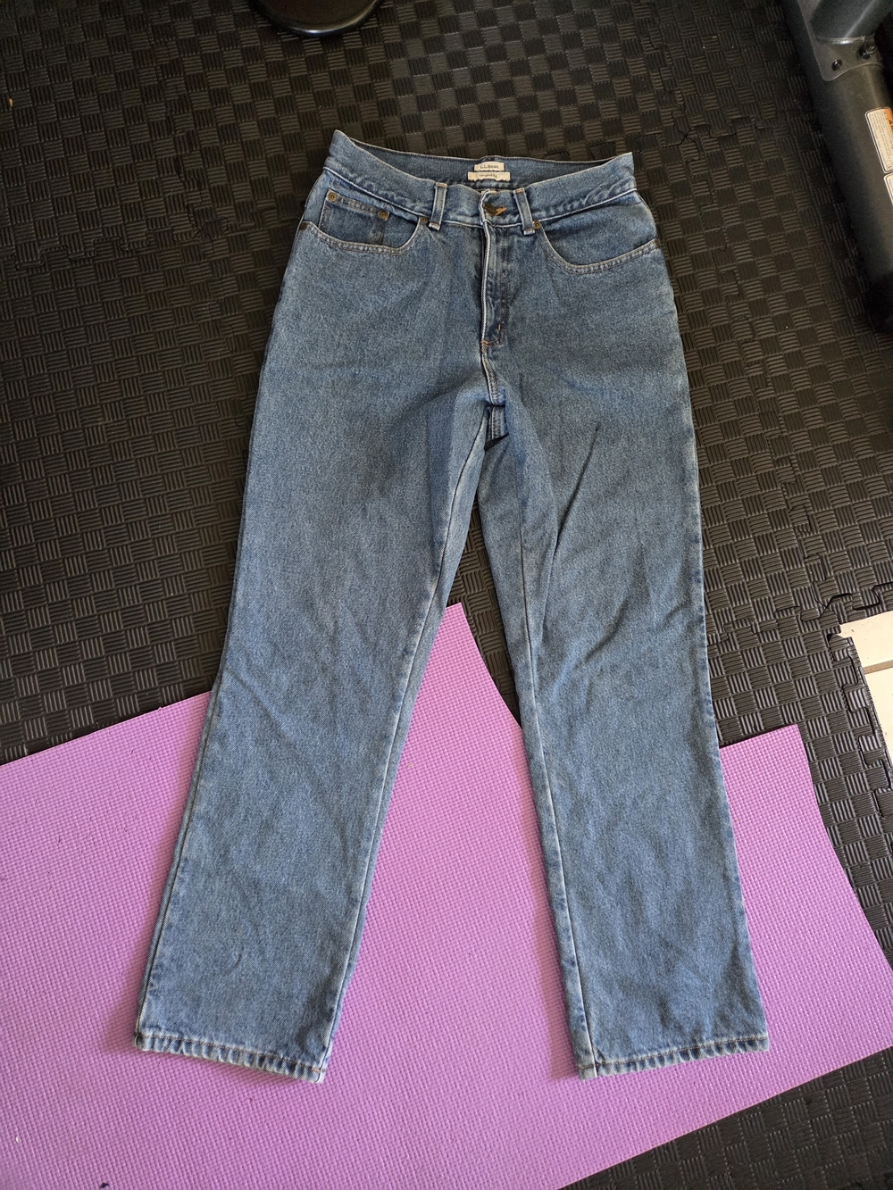 Vintage LL Bean Jeans Women 8 regular Classic Fit flannel lined